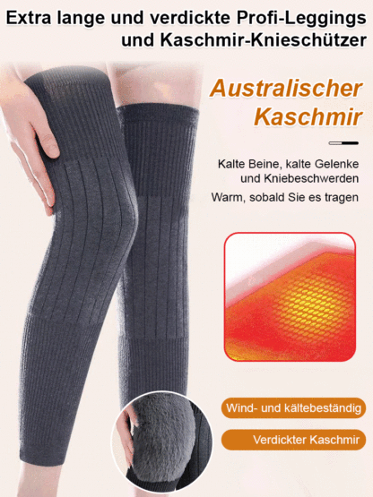 Verlängerte, warme Kaschmir-Knieschoner