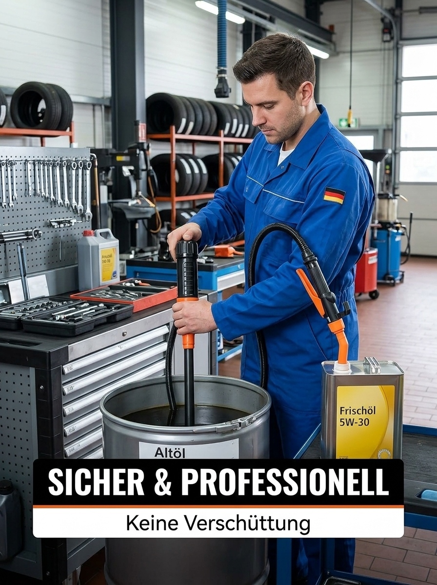 Elektrische Ölabsaugpumpe | Abnehmbar & Tragbar