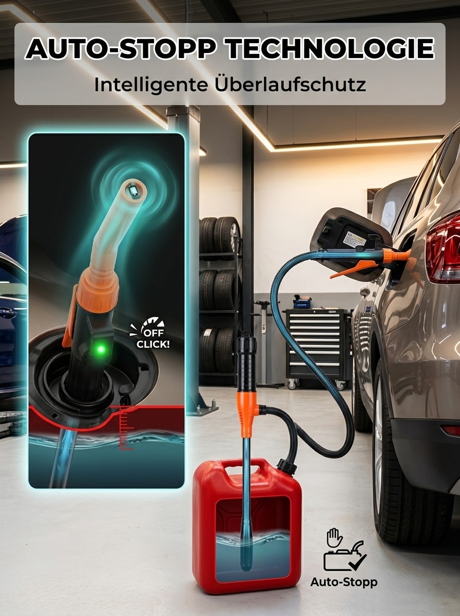 Elektrische Ölabsaugpumpe | Abnehmbar & Tragbar