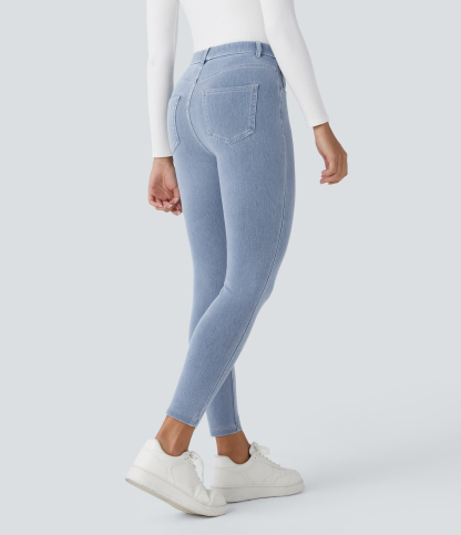 FlexHigh Waisted Pockets Denim Work Leggings