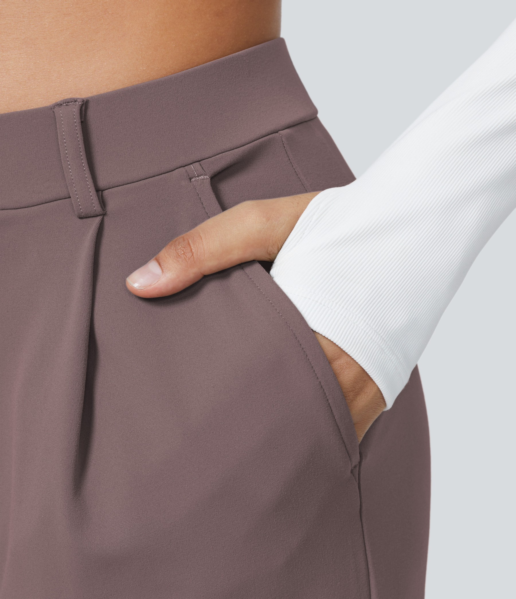 FlexHigh Waisted Pocket Straight Leg Work Pants