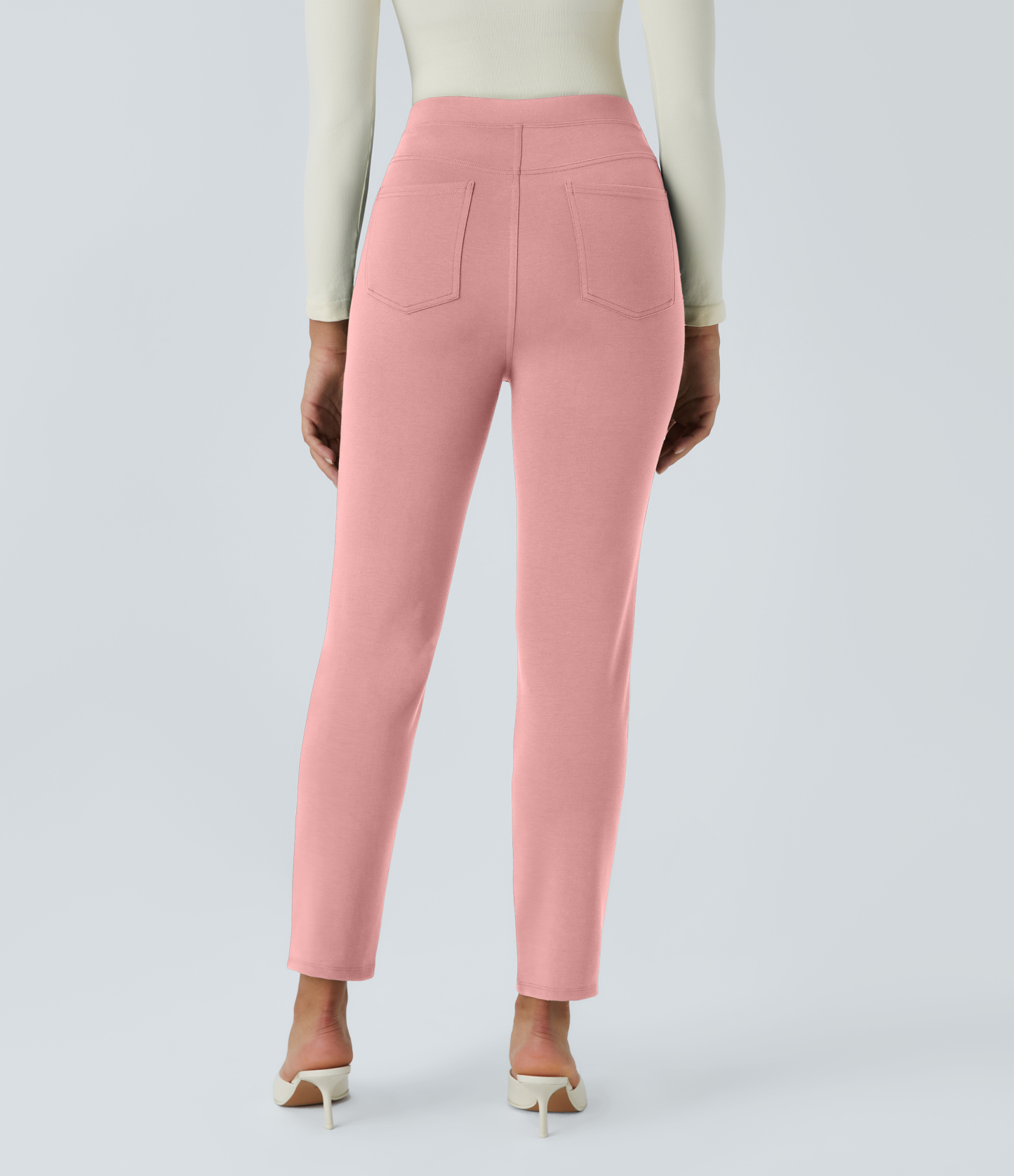 FlexHigh Waisted Pocket Slim Work Pants