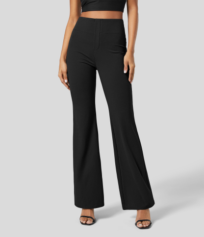 FlexHigh Waisted Back Side Pocket Slight Flare Work Pants