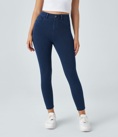 FlexHigh Waisted Pockets Denim Work Leggings
