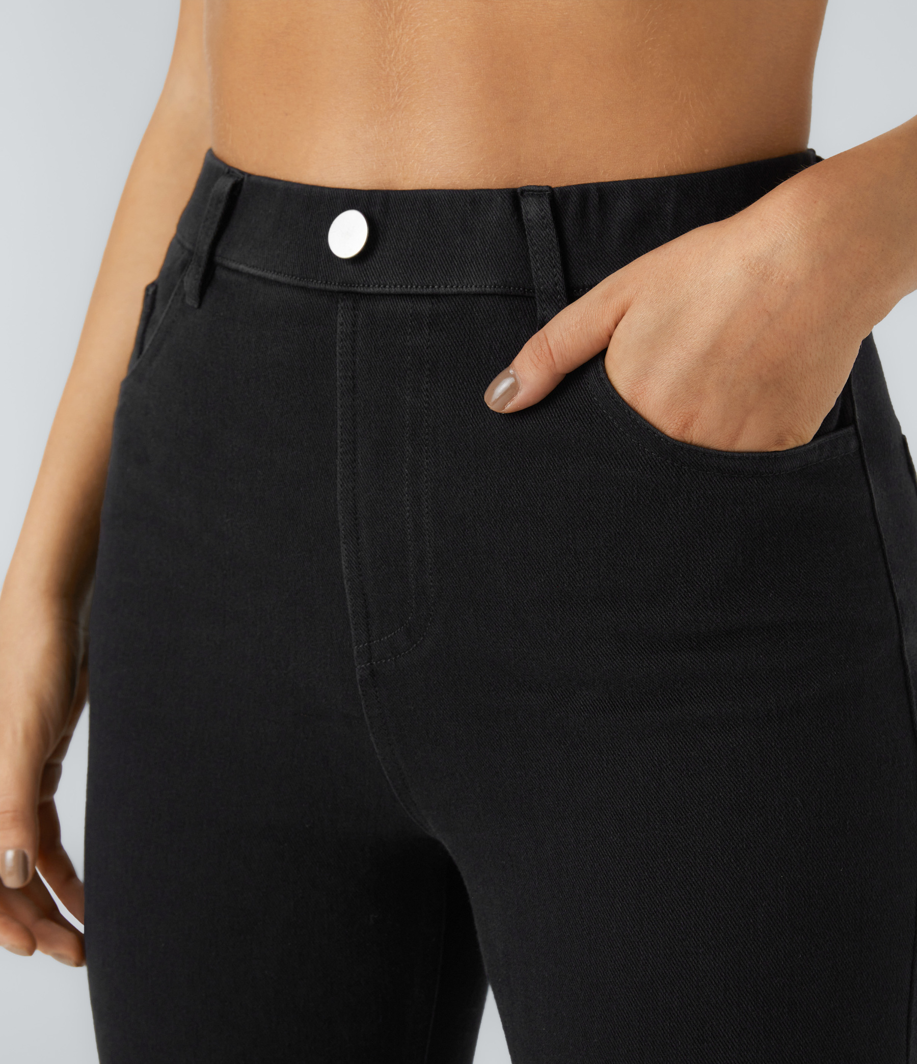 FlexHigh Waisted Pockets Denim Work Leggings