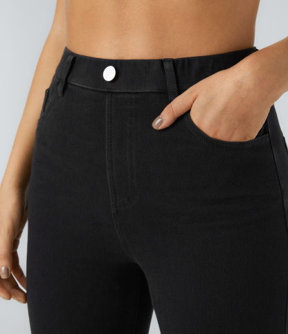 FlexHigh Waisted Pockets Denim Work Leggings