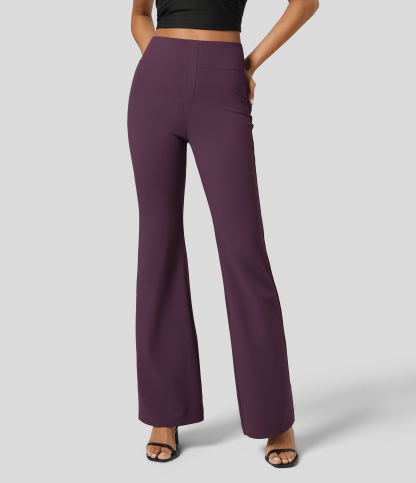 FlexHigh Waisted Back Side Pocket Slight Flare Work Pants
