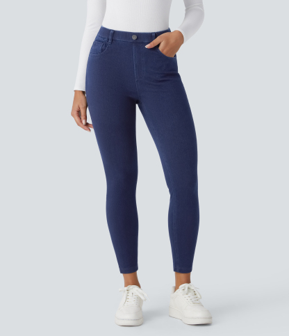 FlexHigh Waisted Pockets Denim Work Leggings