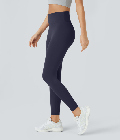 SoftlyZeroCrossover Color Block Leggings-UPF50+