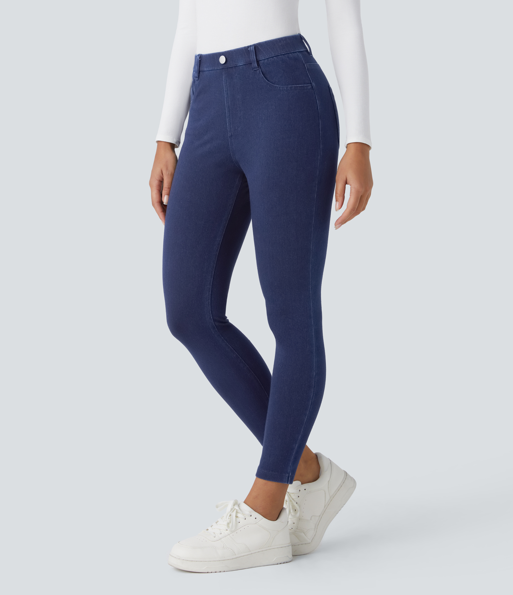 FlexHigh Waisted Pockets Denim Work Leggings
