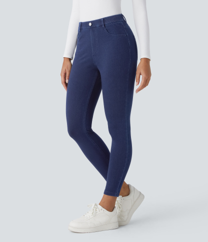 FlexHigh Waisted Pockets Denim Work Leggings