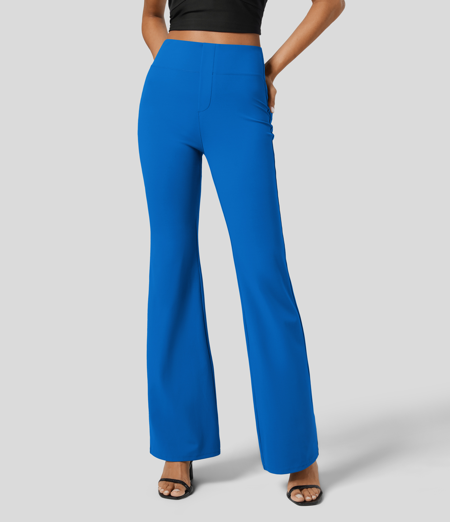 FlexHigh Waisted Back Side Pocket Slight Flare Work Pants