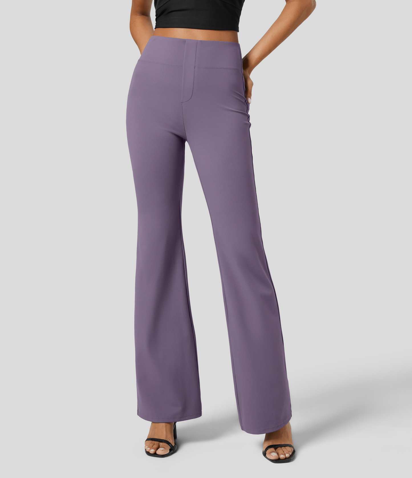 FlexHigh Waisted Back Side Pocket Slight Flare Work Pants