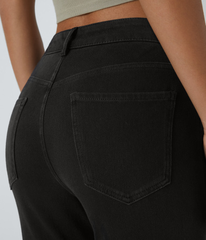 FlexMid Rise Pockets Casual Bootcut Jeans