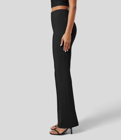FlexHigh Waisted Back Side Pocket Slight Flare Work Pants
