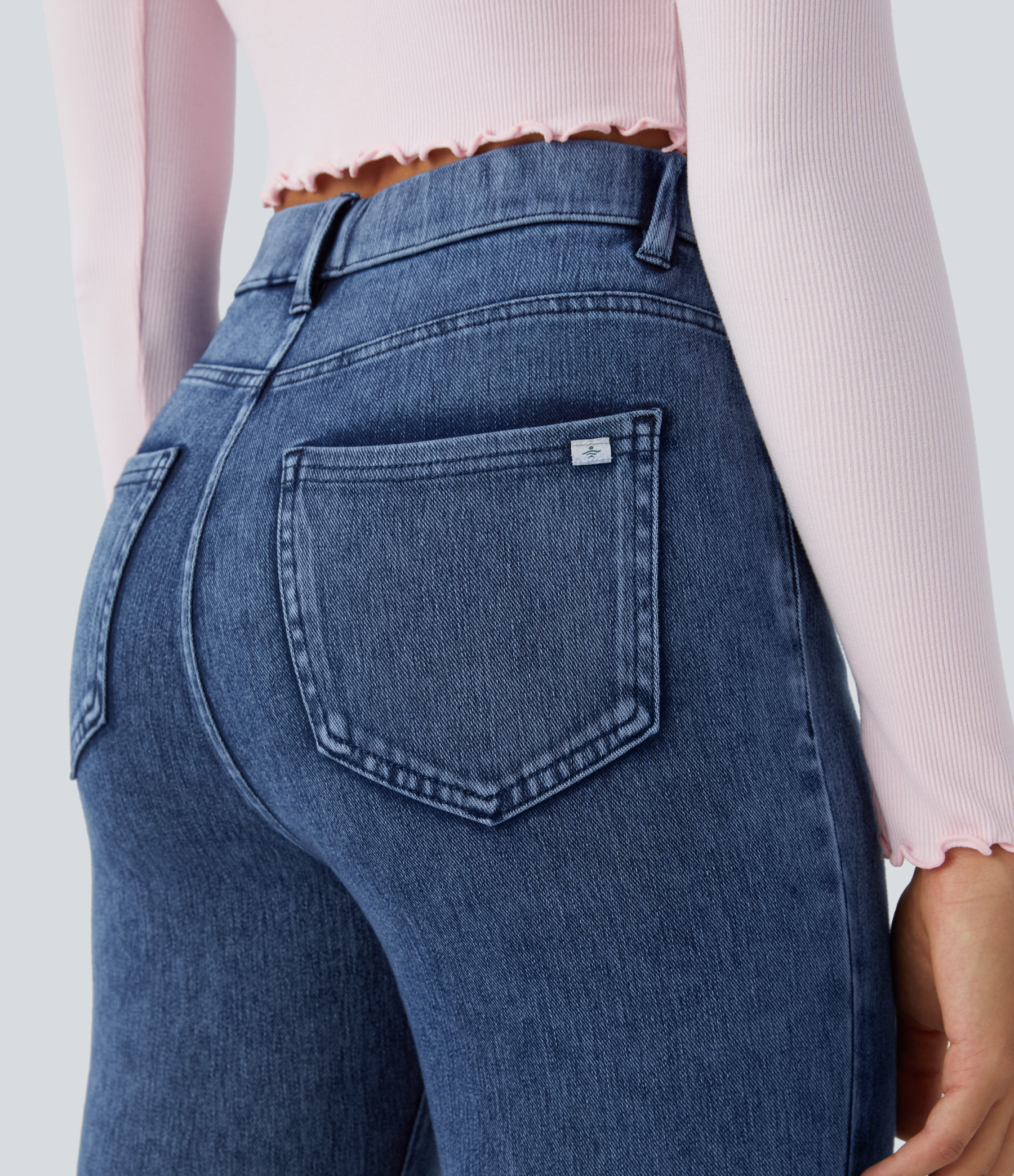 FlexHigh Waisted Pockets Denim Work Leggings