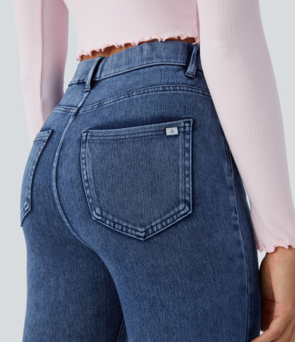 FlexHigh Waisted Pockets Denim Work Leggings