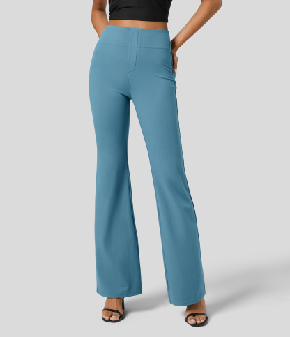 FlexHigh Waisted Back Side Pocket Slight Flare Work Pants