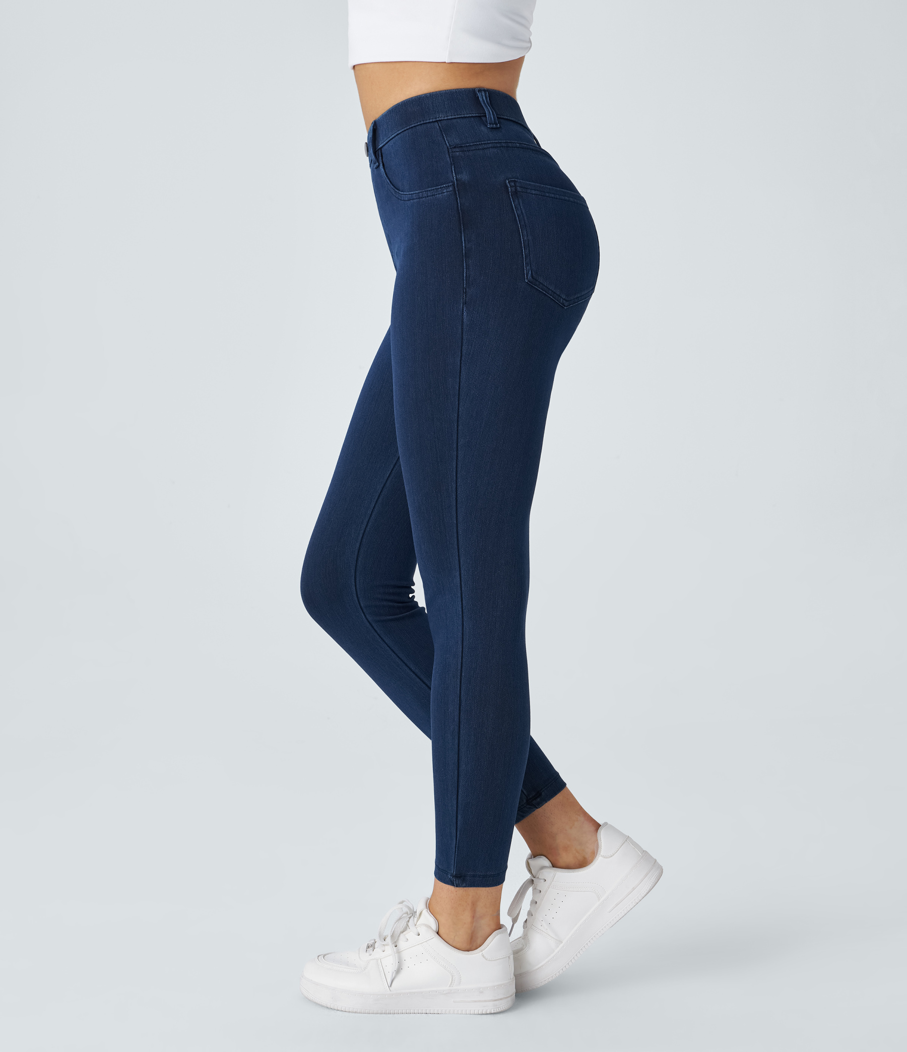 FlexHigh Waisted Pockets Denim Work Leggings