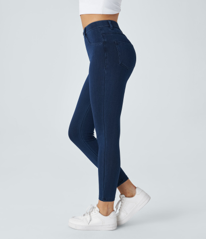 FlexHigh Waisted Pockets Denim Work Leggings