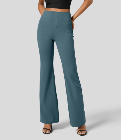 FlexHigh Waisted Back Side Pocket Slight Flare Work Pants