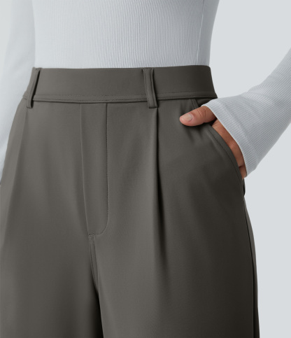 FlexHigh Waisted Pocket Work Flare Pants