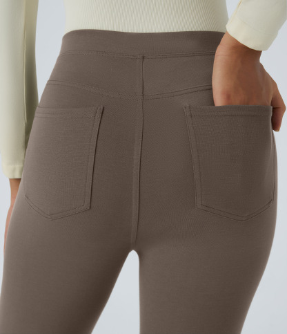 FlexHigh Waisted Pocket Slim Work Pants