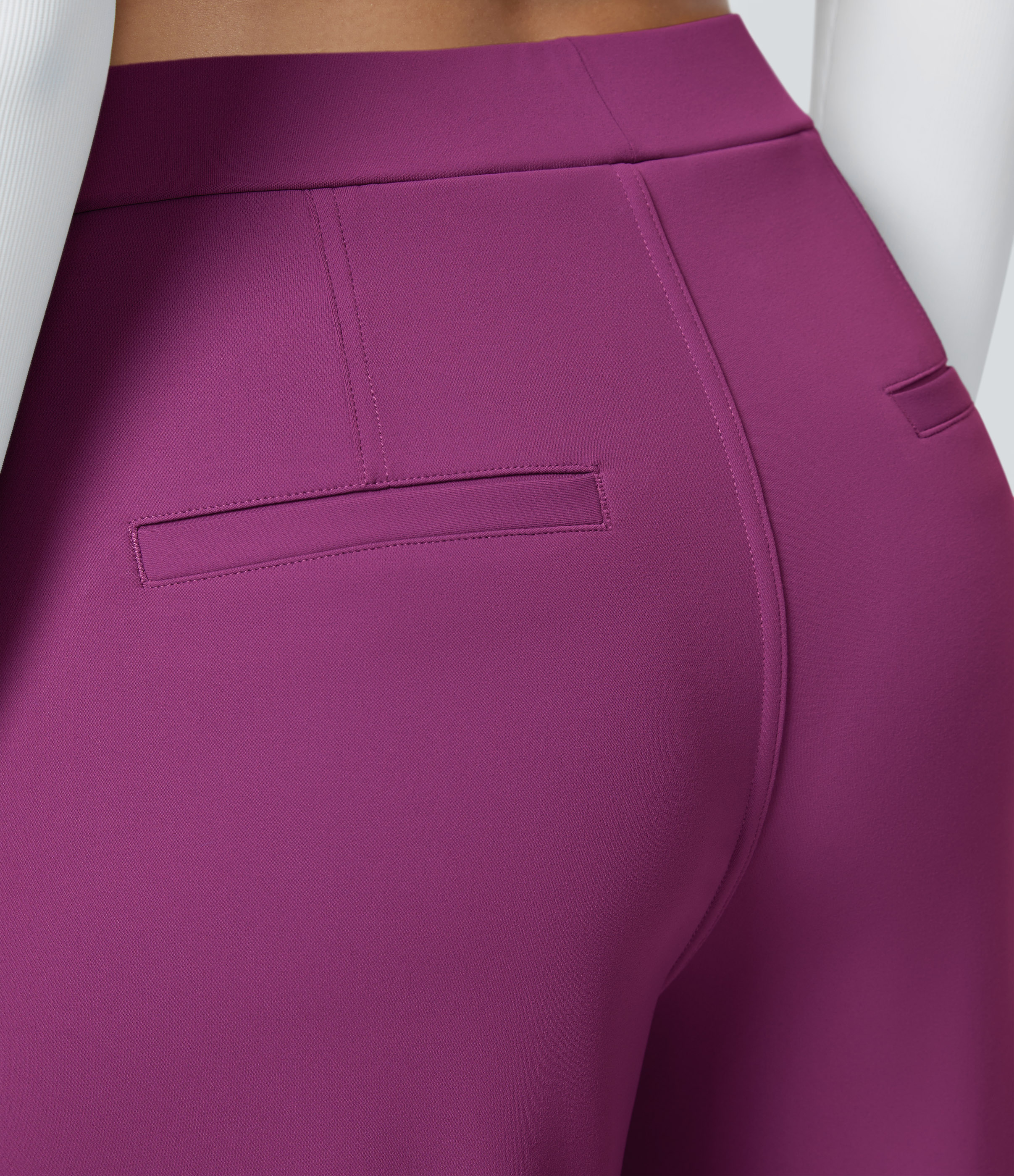 FlexHigh Waisted Pocket Straight Leg Work Pants