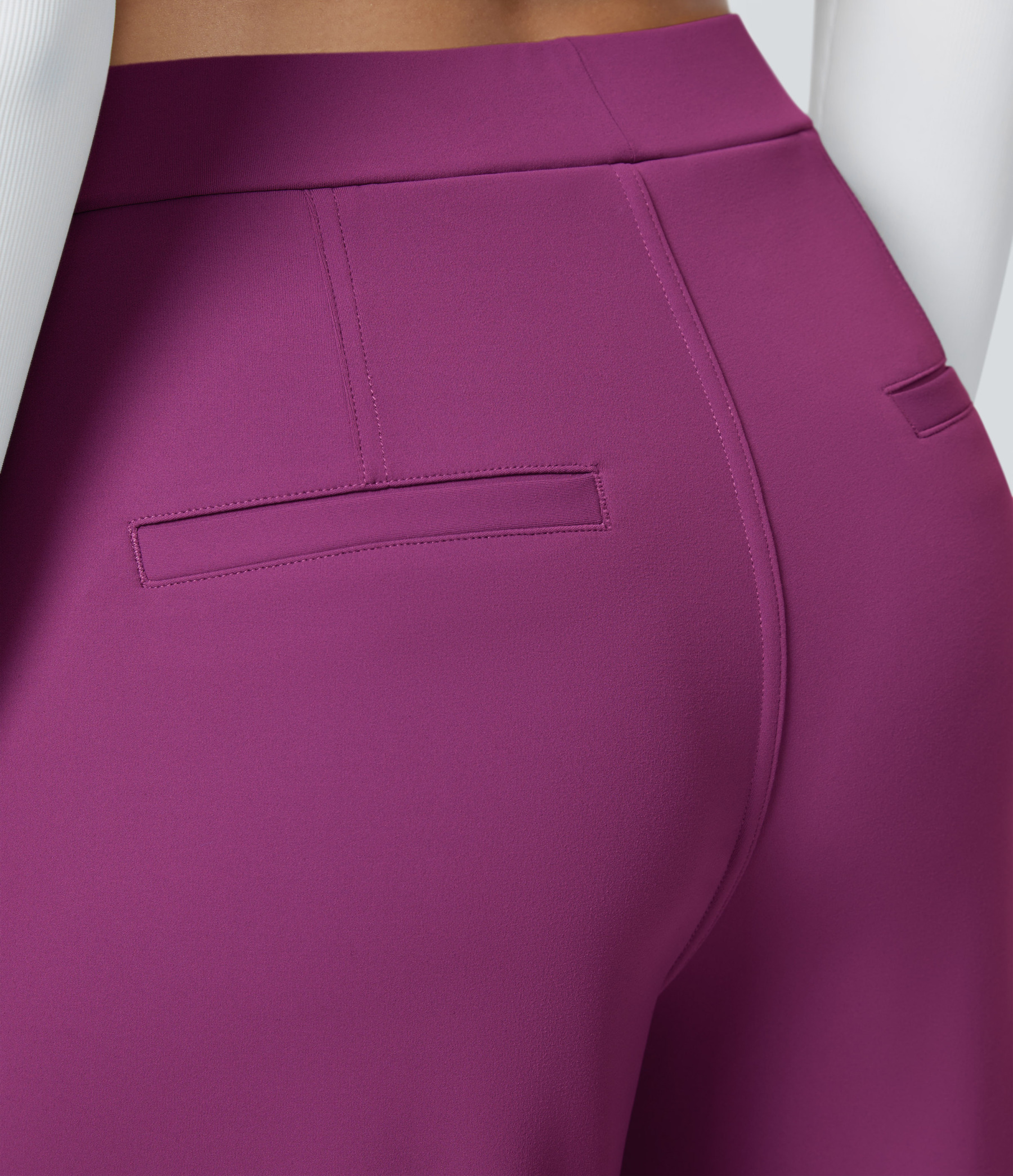 FlexHigh Waisted Pocket Straight Leg Work Pants