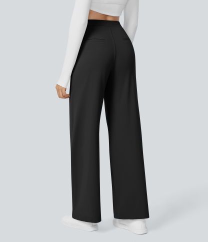FlexHigh Waisted Pocket Straight Leg Work Pants