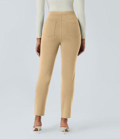FlexHigh Waisted Pocket Slim Work Pants