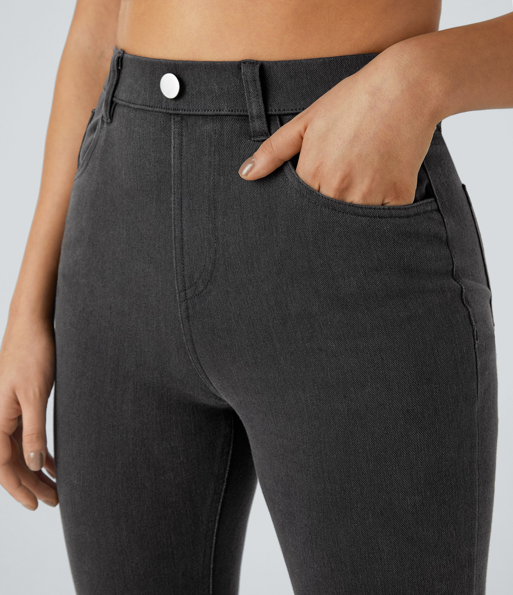 FlexHigh Waisted Pockets Denim Work Leggings