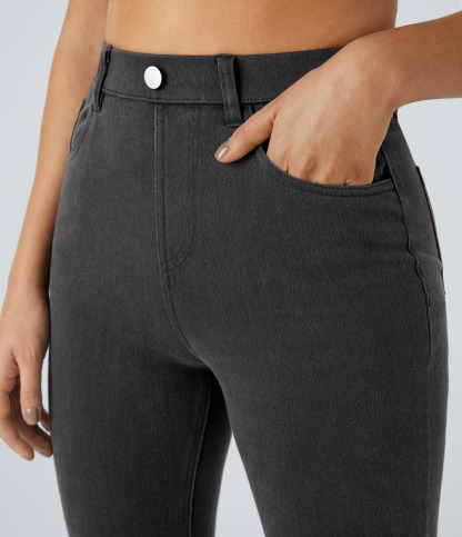 FlexHigh Waisted Pockets Denim Work Leggings
