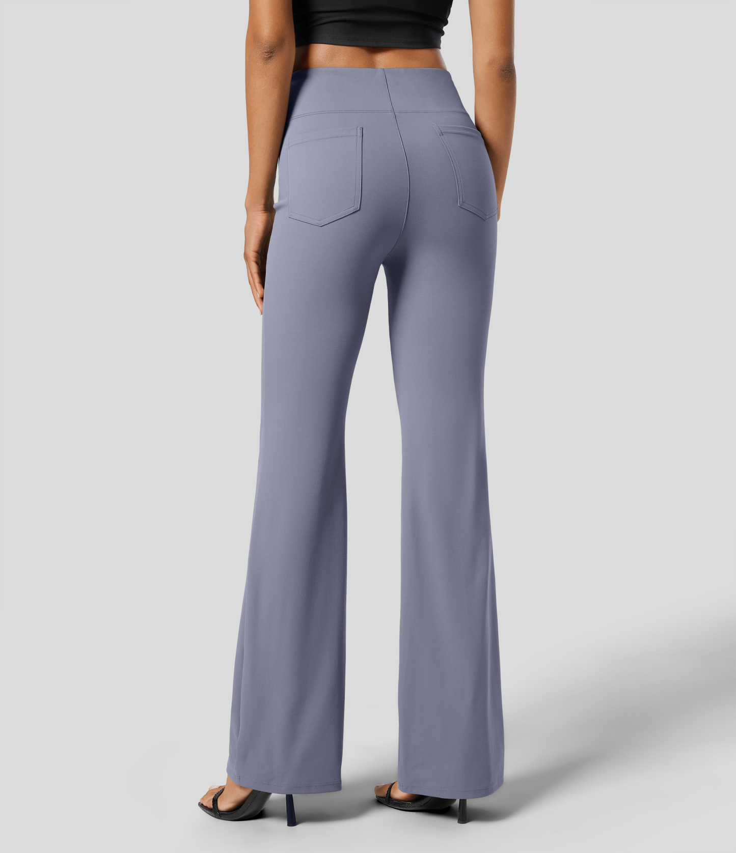 FlexHigh Waisted Back Side Pocket Slight Flare Work Pants