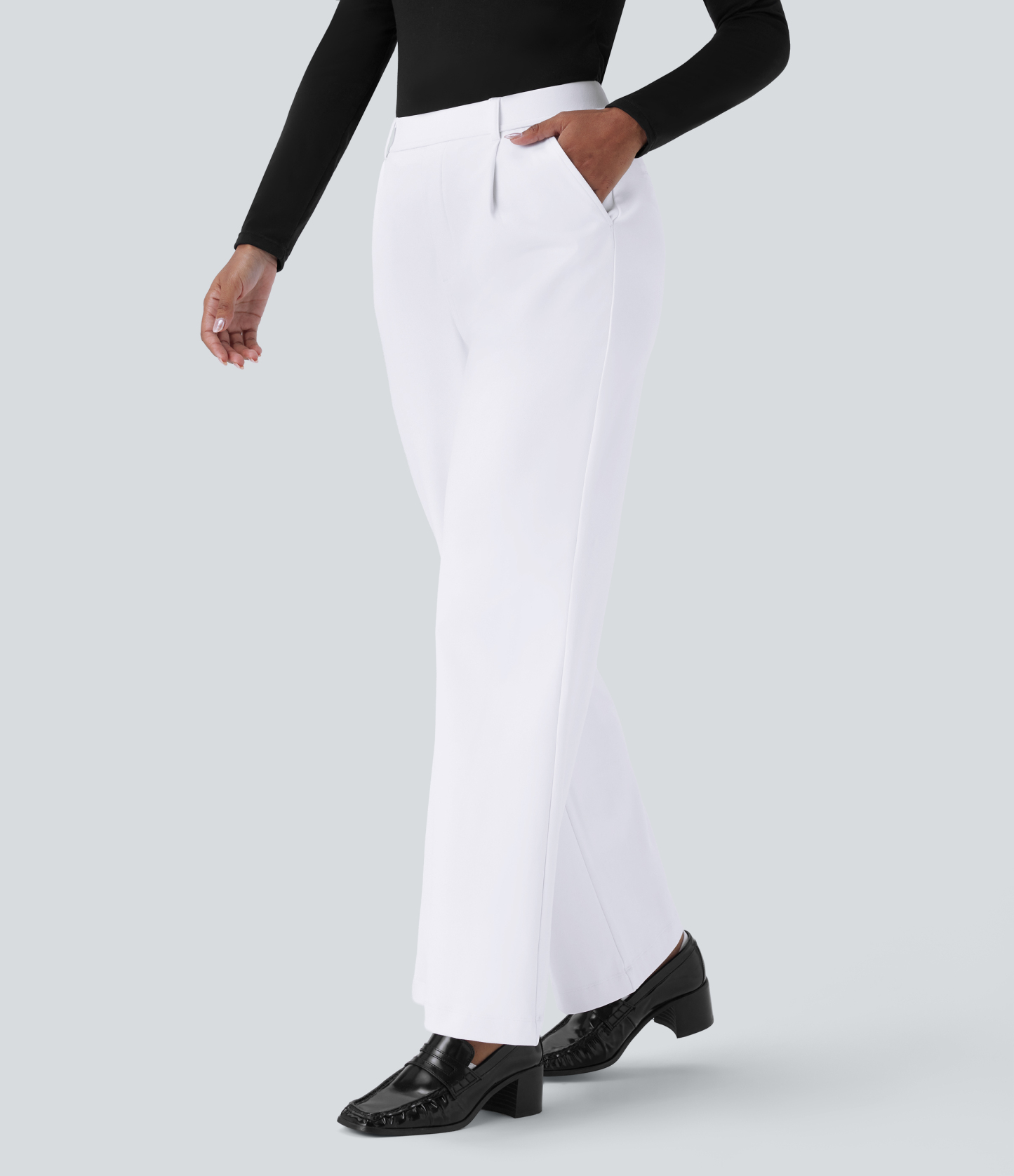 FlexHigh Waisted Pocket Work Flare Pants