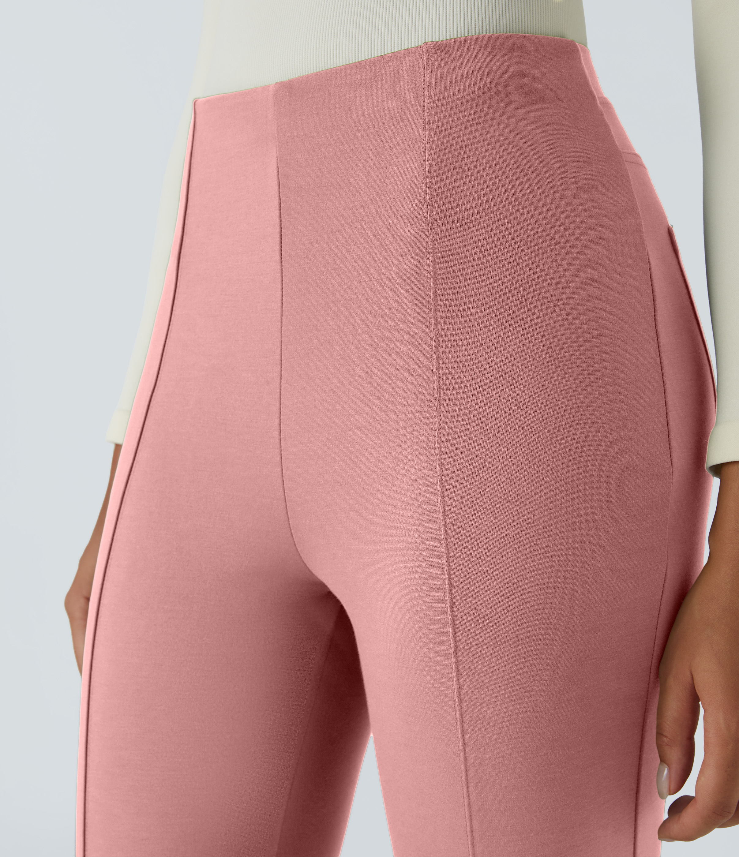 FlexHigh Waisted Pocket Slim Work Pants