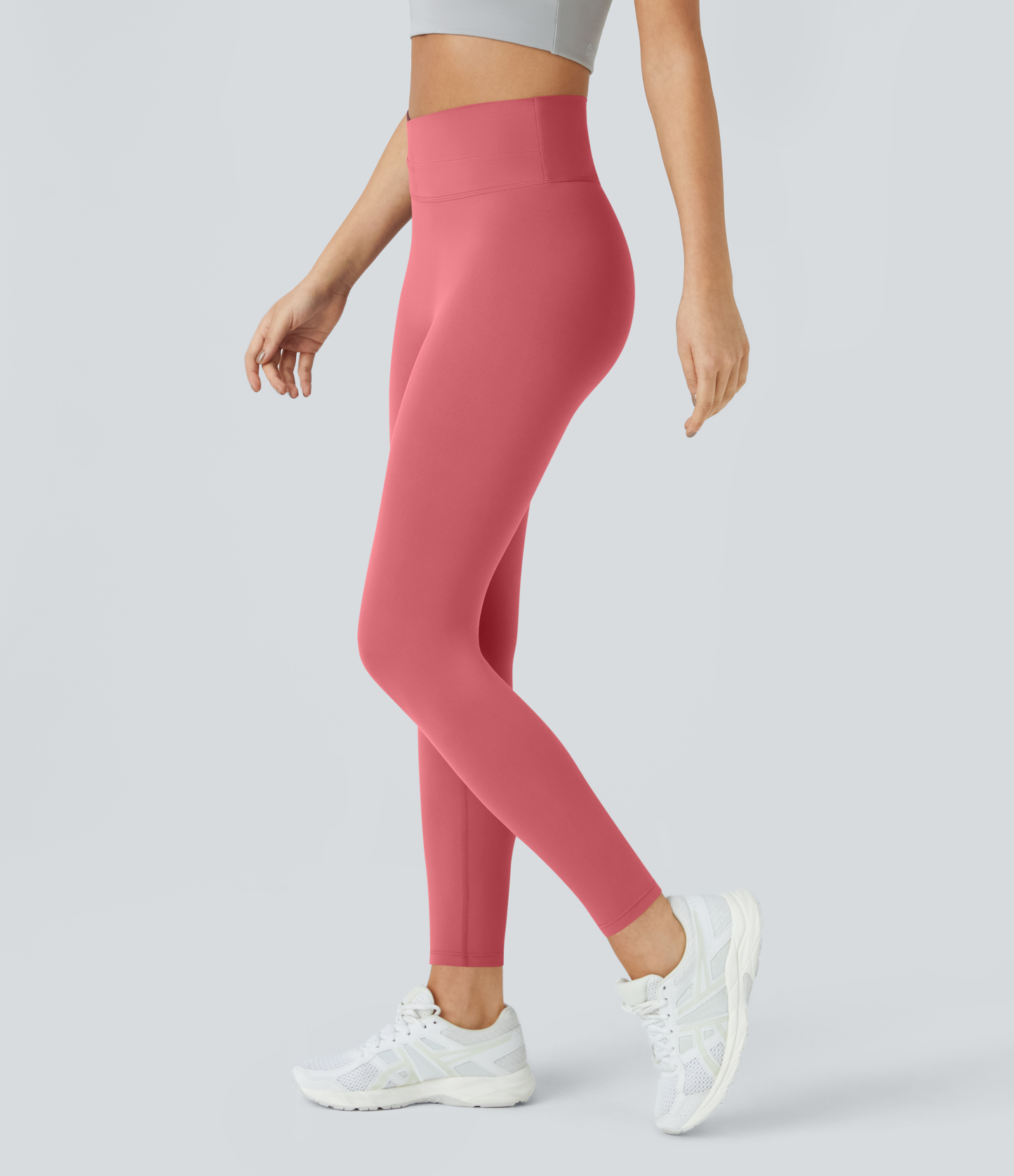 SoftlyZeroCrossover Color Block Leggings-UPF50+