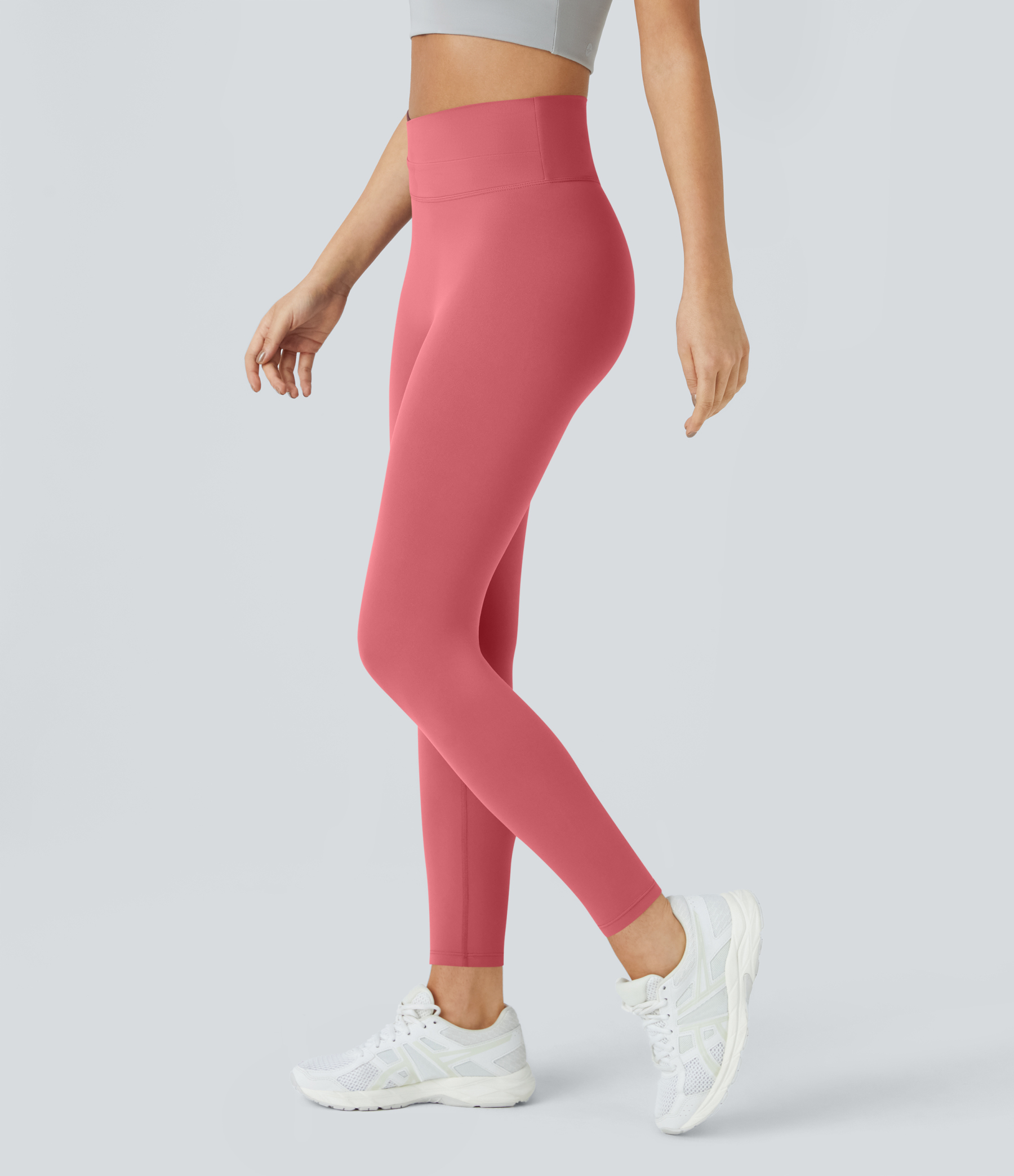 SoftlyZeroCrossover Color Block Leggings-UPF50+