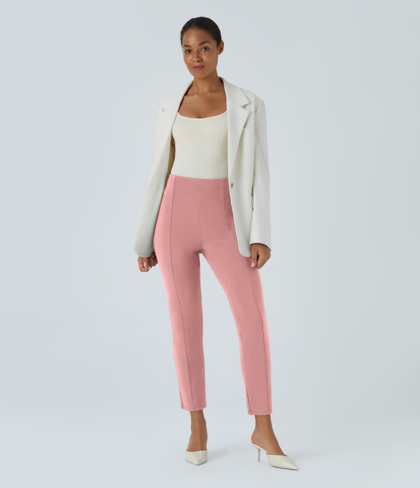 FlexHigh Waisted Pocket Slim Work Pants