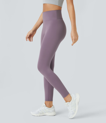 SoftlyZeroCrossover Color Block Leggings-UPF50+