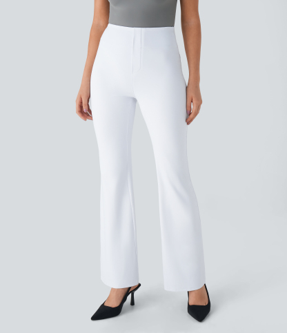 FlexHigh Waisted Back Side Pocket Slight Flare Work Pants