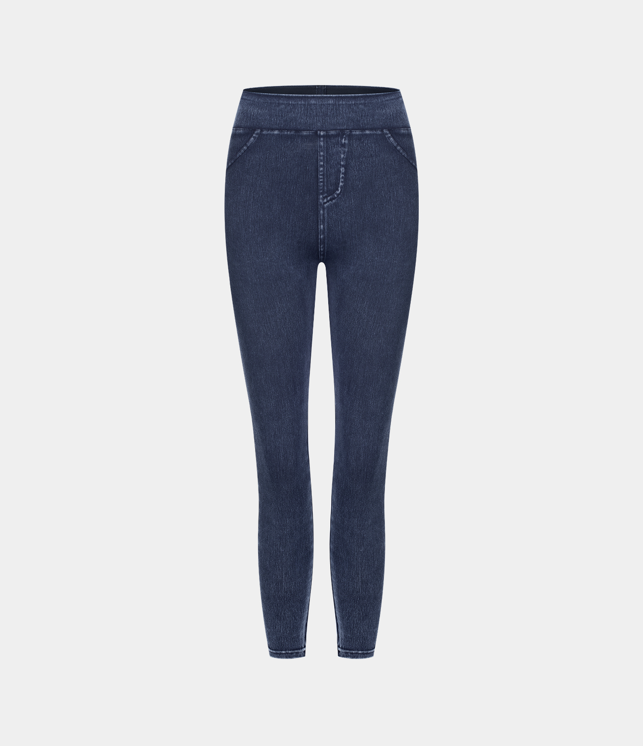 FlexHigh Waisted Pocket Denim Casual Leggings