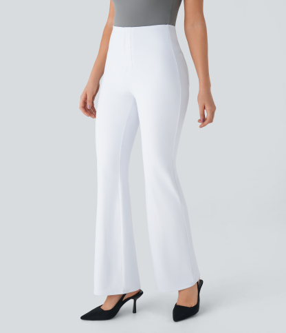 FlexHigh Waisted Back Side Pocket Slight Flare Work Pants