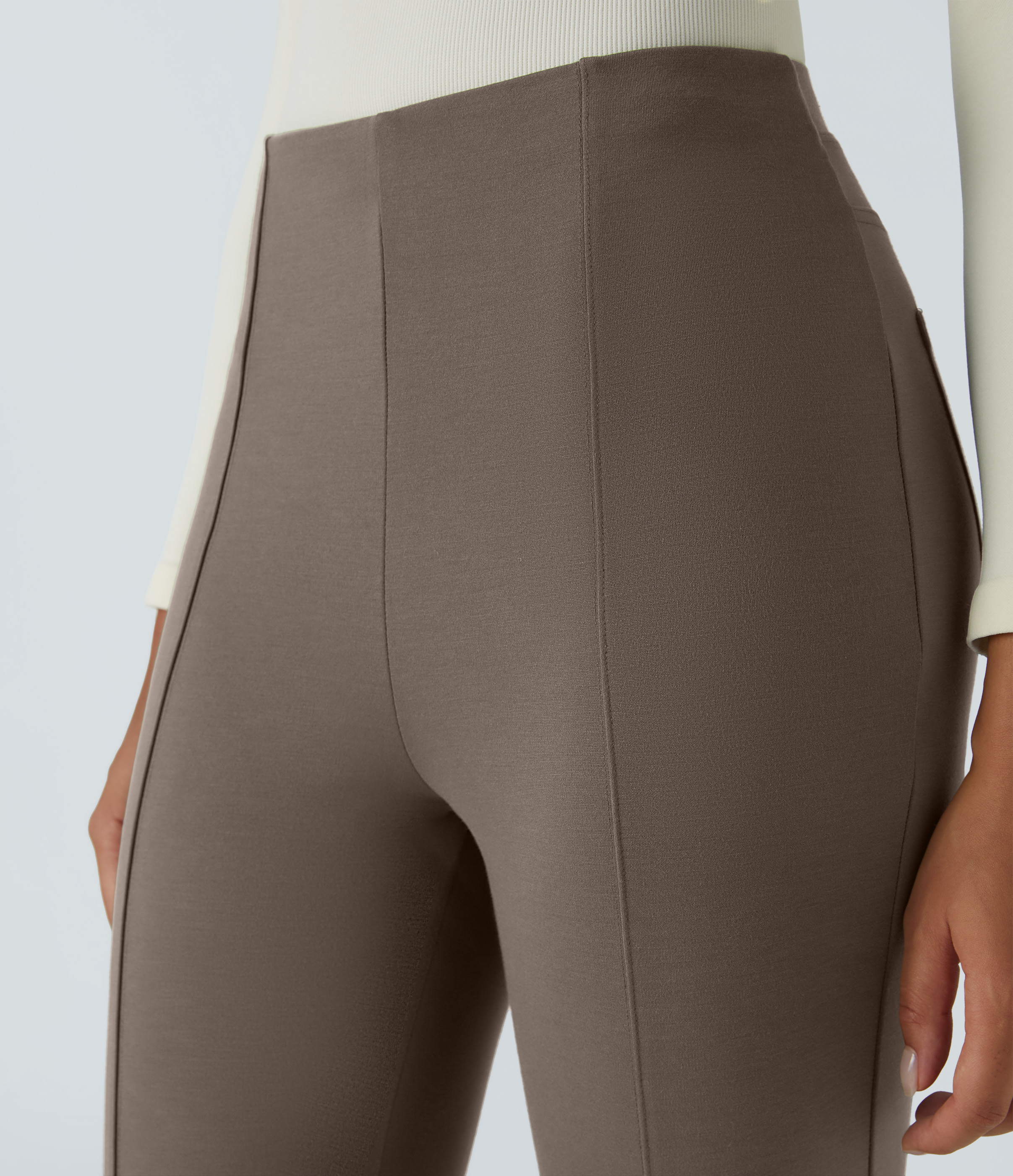 FlexHigh Waisted Pocket Slim Work Pants