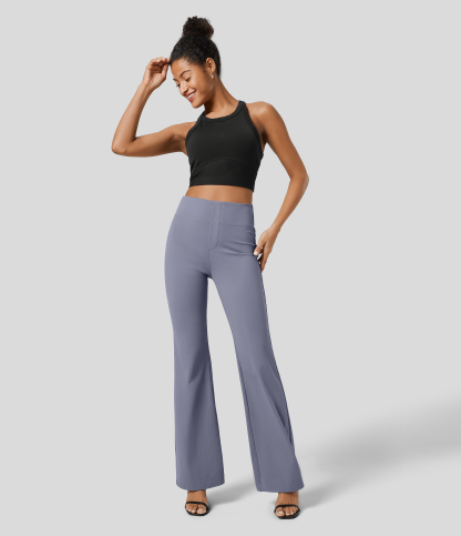 FlexHigh Waisted Back Side Pocket Slight Flare Work Pants