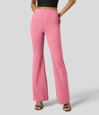 FlexHigh Waisted Back Side Pocket Slight Flare Work Pants