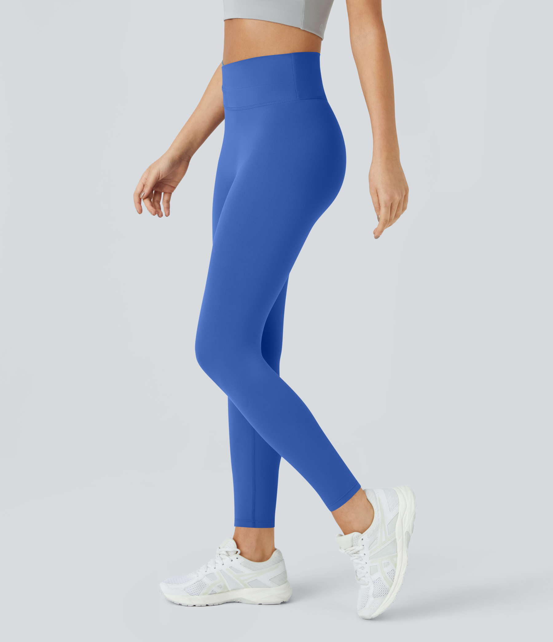 SoftlyZeroCrossover Color Block Leggings-UPF50+