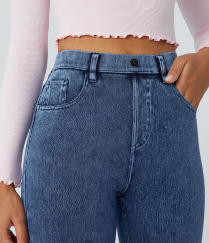 FlexHigh Waisted Pockets Denim Work Leggings