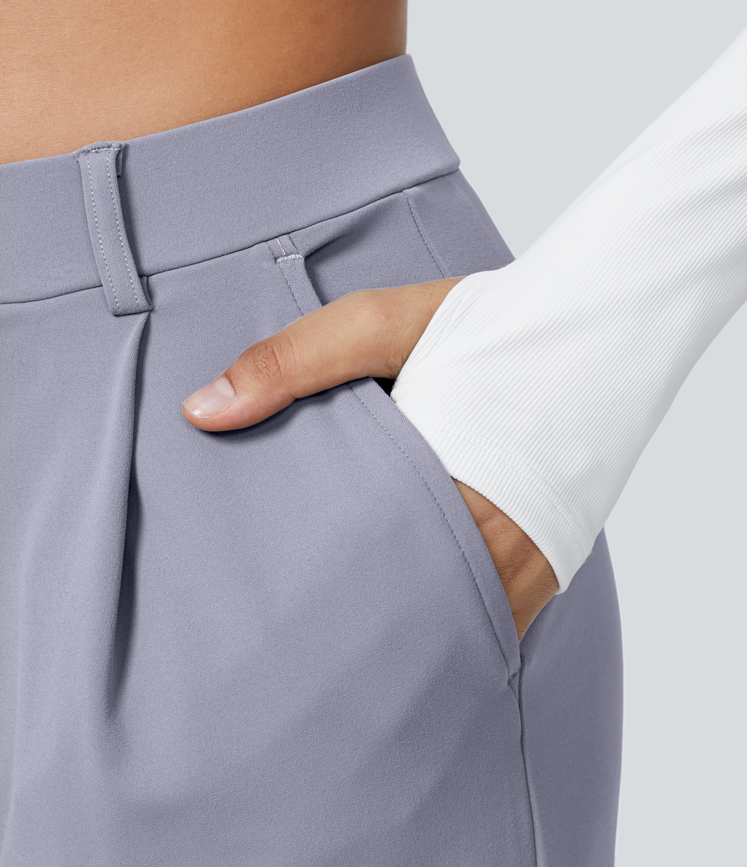 FlexHigh Waisted Pocket Straight Leg Work Pants