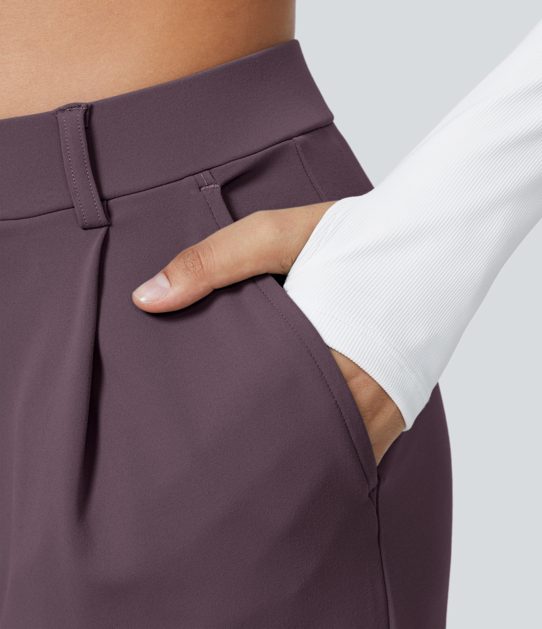 FlexHigh Waisted Pocket Straight Leg Work Pants